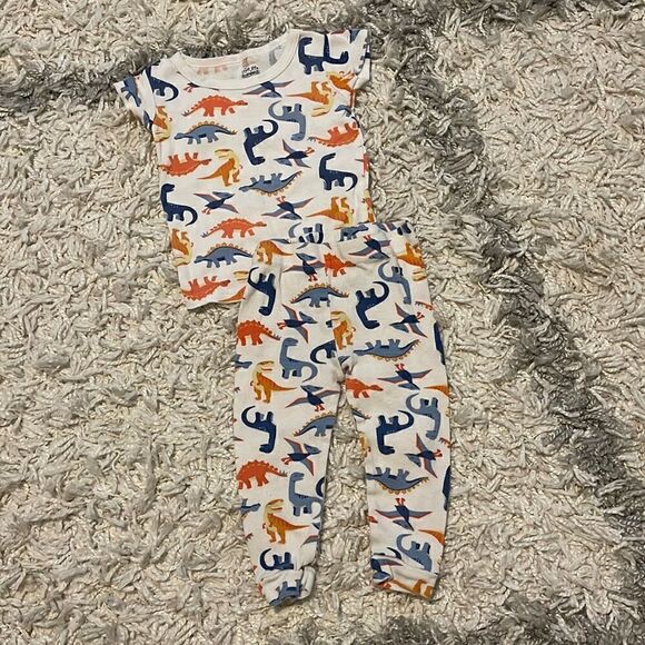 Cutie Pie Dreamers Dinosaur short sleeve Pajama set 12 months - Picture 1 of 3